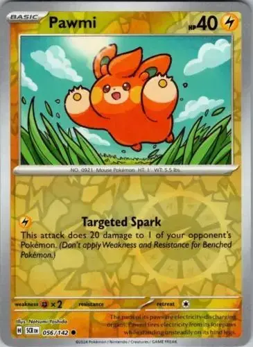 Pawmi [Reverse Holo] - Pokemon Stellar Crown #56