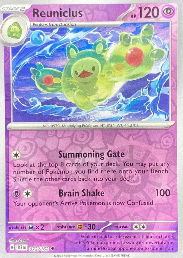 Reuniclus [Reverse Holo] - Pokemon Temporal Forces #72