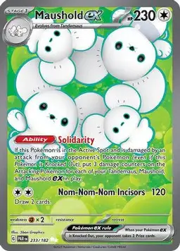 Maushold ex 233 - Pokemon Paradox Rift
