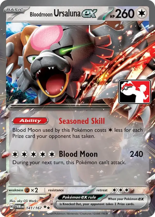 Bloodmoon Ursaluna Ex [Prize Pack]
