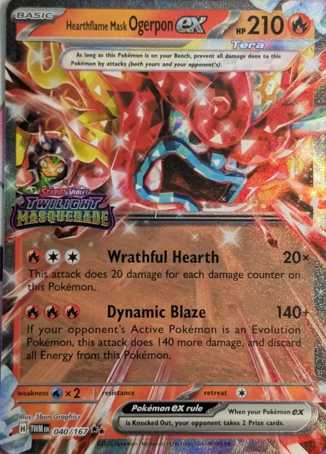 Hearthflame Mask Ogerpon [Stamped] - Pokemon Twilight Masquerade #40