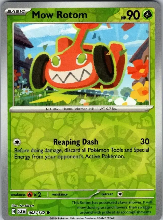 Mow Rotom [Reverse Holo] - Pokemon Stellar Crown #8