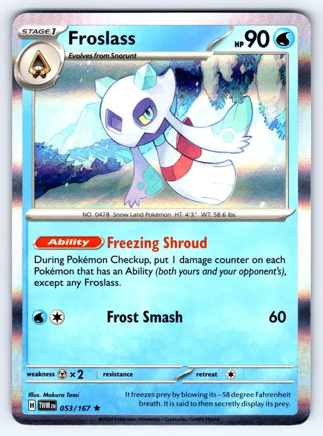 Froslass [Holo] - Pokemon Twilight Masquerade #53