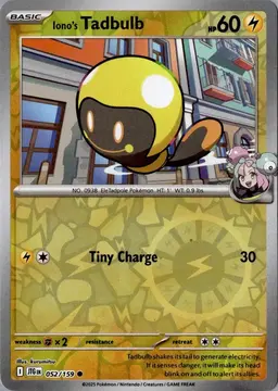 Iono's Tadbulb [Reverse Holo] - Pokemon Journey Together