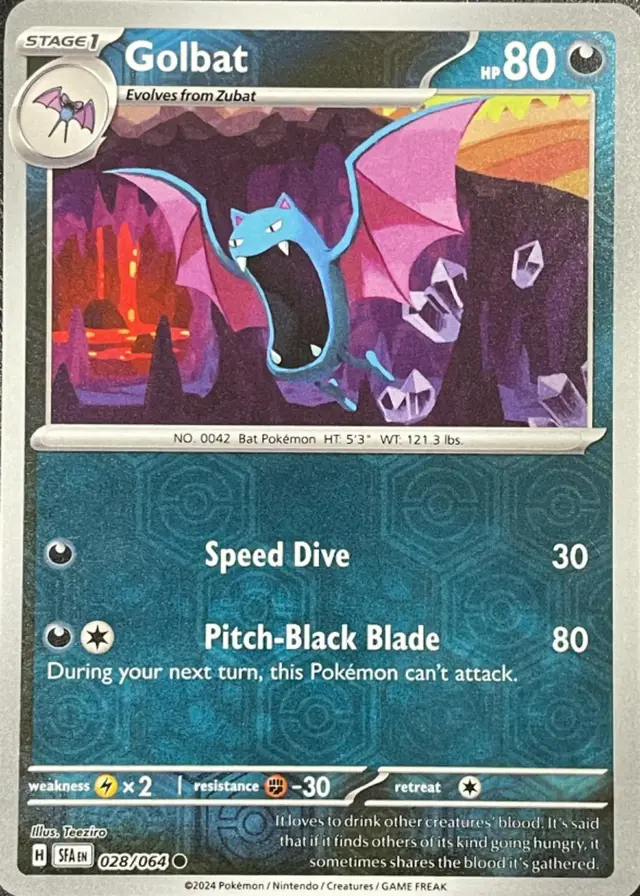 Golbat [Reverse Holo] - Pokemon Shrouded Fable #28