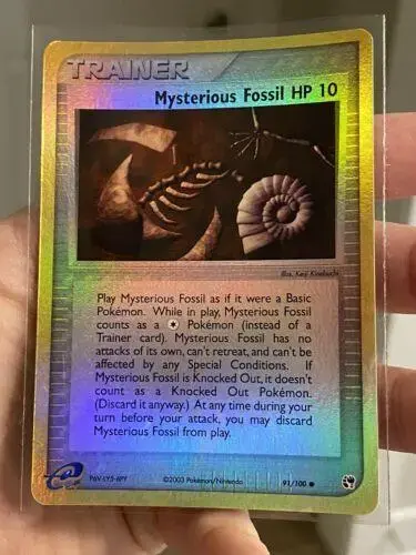 Mysterious Fossil [Reverse Holo] - Pokemon Sandstorm #91