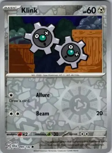 Klink [Reverse Holo] - Pokemon Stellar Crown #99