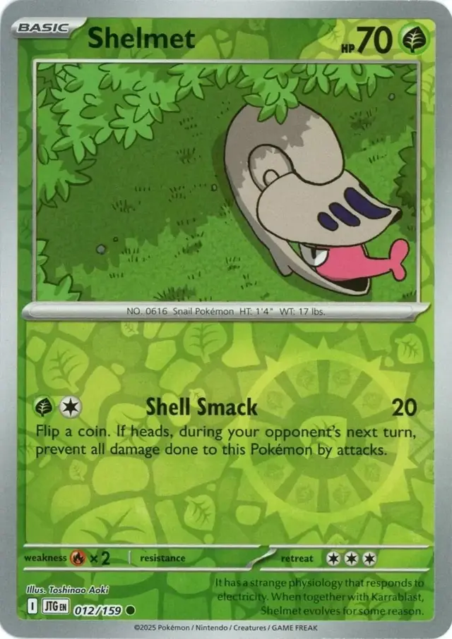 Shelmet [Reverse Holo] - Pokemon Journey Together #12