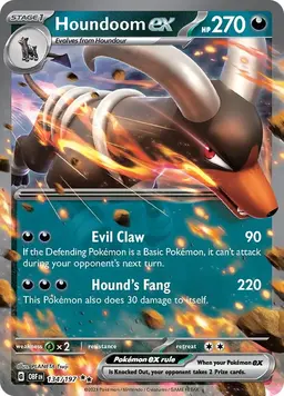 Houndoom ex 134 - Pokemon Obsidian Flames