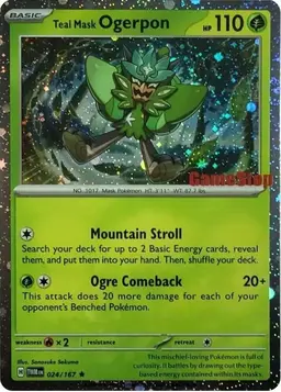 Teal Mask Ogerpon [Gamestop] - Pokemon Twilight Masquerade