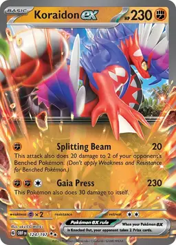 Koraidon ex 124 - Pokemon Obsidian Flames