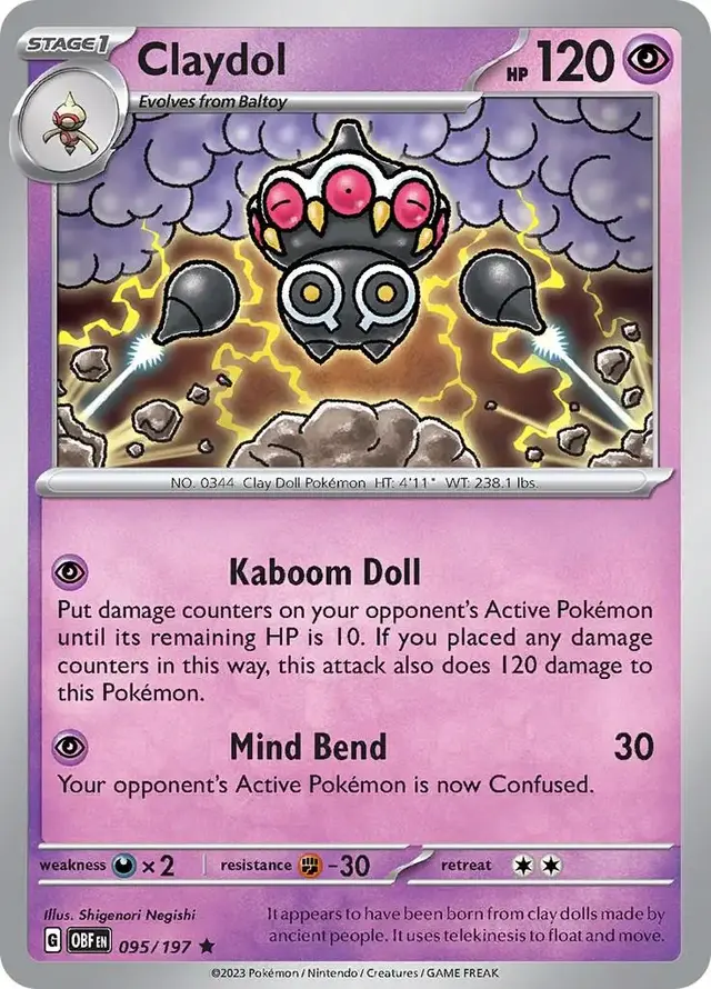 Claydol [Holo] - Pokemon Obsidian Flames #95