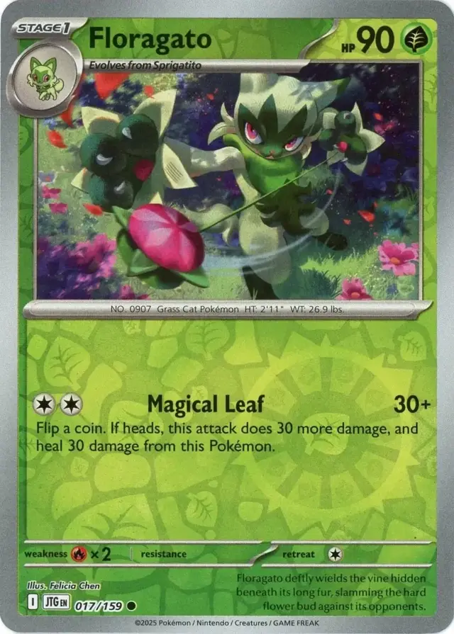 Floragato [Reverse Holo] - Pokemon Journey Together #17