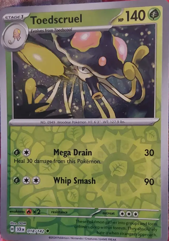 Toedscruel [Reverse Holo] - Pokemon Stellar Crown #18