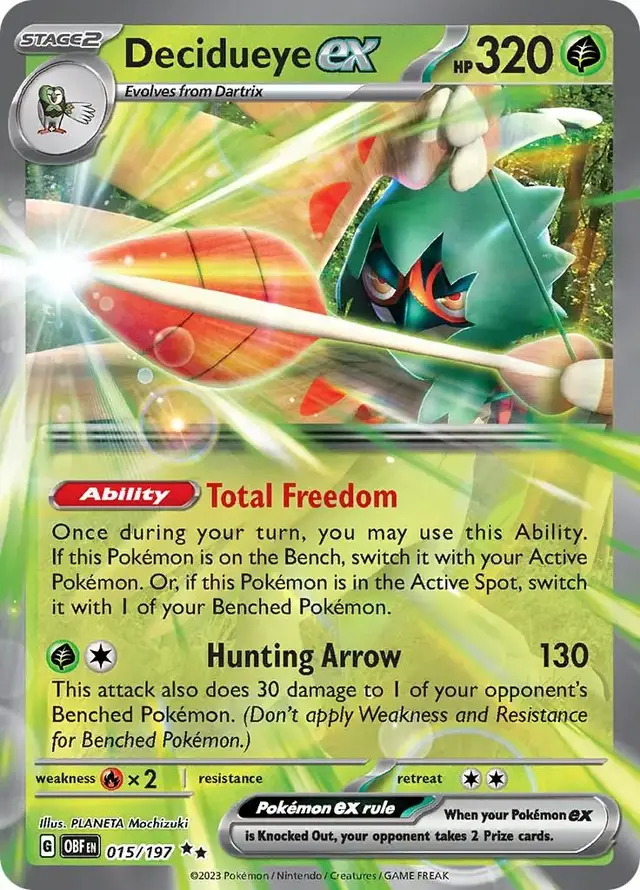 Decidueye ex - Pokemon Obsidian Flames #15
