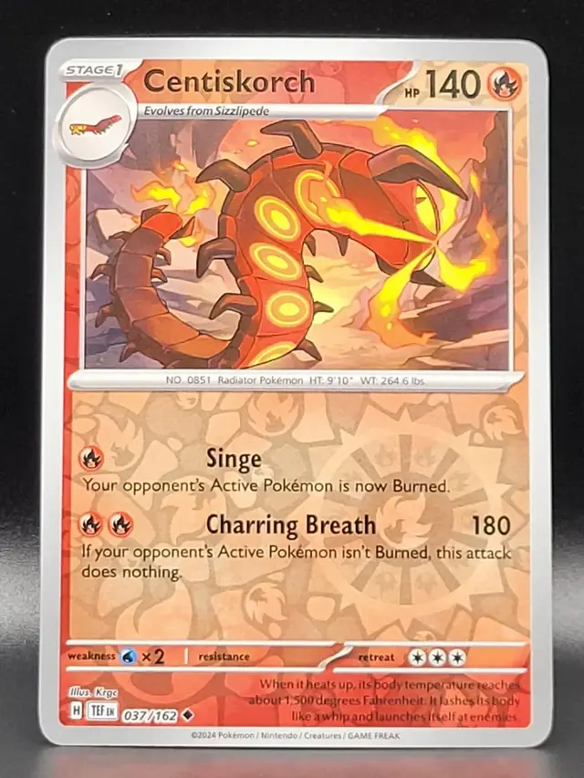 Centiskorch [Reverse Holo] - Pokemon Temporal Forces #37