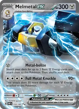 Melmetal ex 153 - Pokemon Obsidian Flames