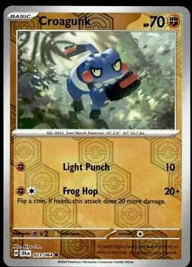 Croagunk [Reverse Holo] - Pokemon Shrouded Fable #23