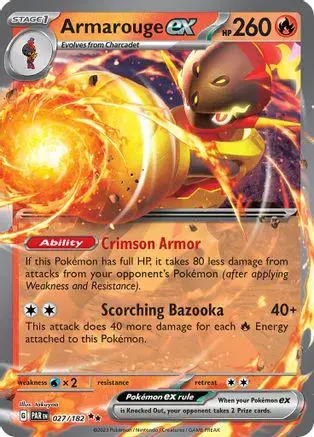 Armarouge ex [Holo] - Pokemon Paradox Rift #27
