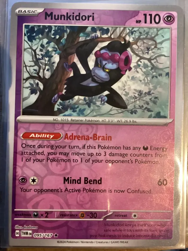 Munkidori [Reverse Holo] - Pokemon Twilight Masquerade #95