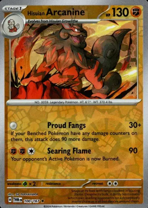 Hisuian Arcanine [Reverse Holo]