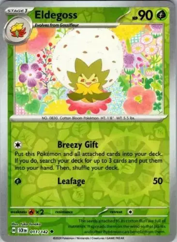 Eldegoss [Reverse Holo] - Pokemon Stellar Crown #11