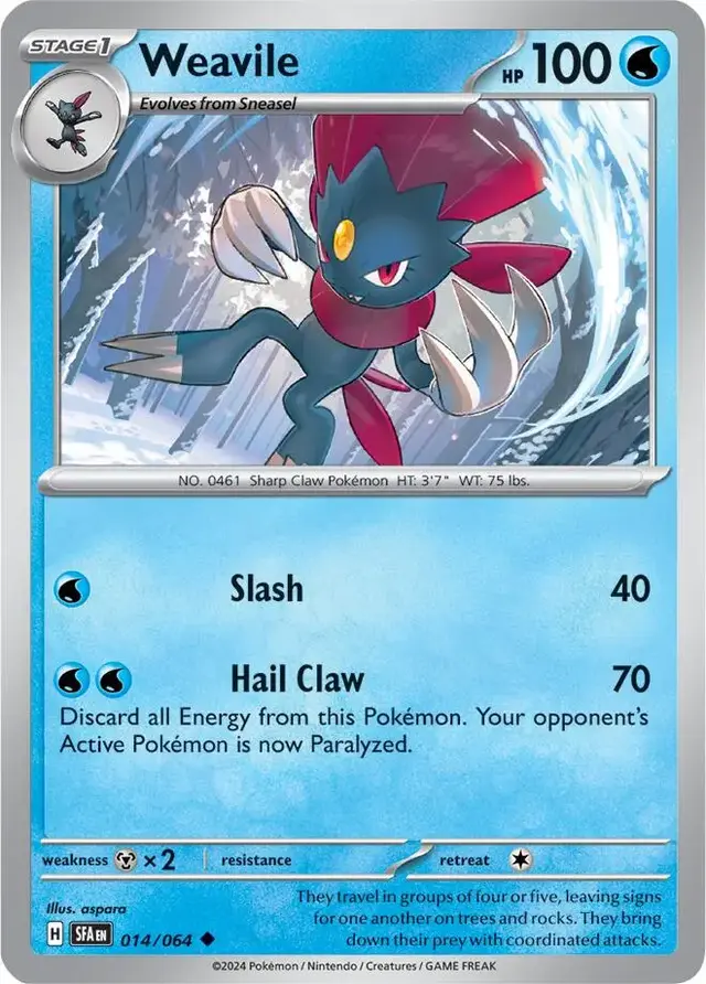 Weavile - Pokemon Shrouded Fable #14