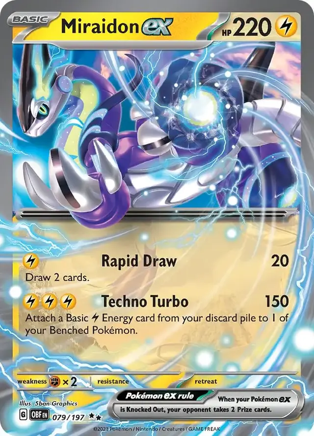 Miraidon ex - Pokemon Obsidian Flames #79