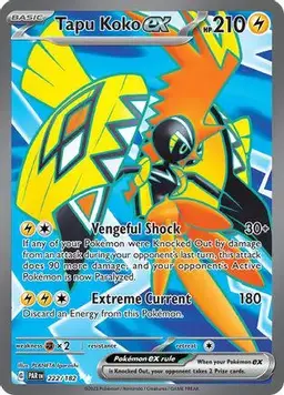 Tapu Koko ex 222 - Pokemon Paradox Rift