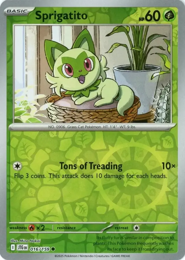 Sprigatito [Reverse Holo] - Pokemon Journey Together #16