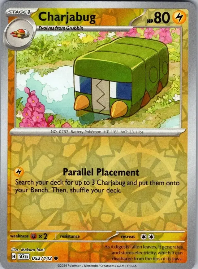 Charjabug [Reverse Holo] - Pokemon Stellar Crown #52