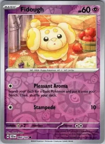Fidough [Reverse Holo] - Pokemon Stellar Crown #66