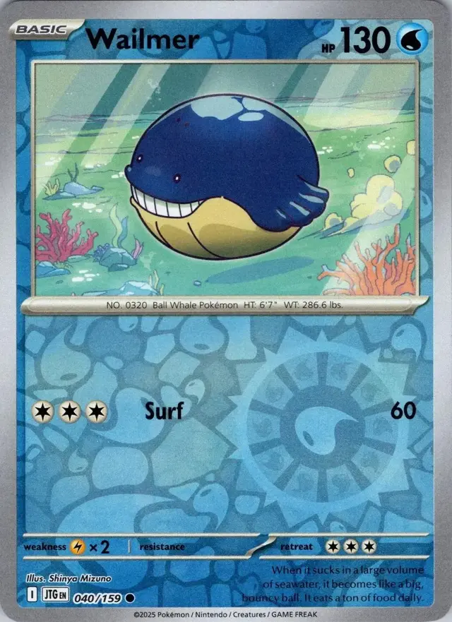 Wailmer [Reverse Holo] - Pokemon Journey Together #40