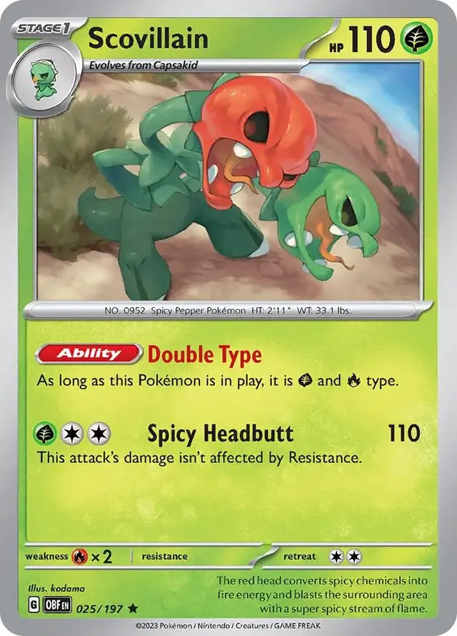 Scovillain - Pokemon Obsidian Flames #25
