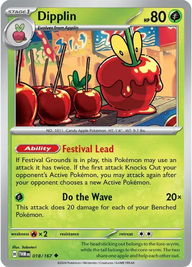 Dipplin - Pokemon Twilight Masquerade #18