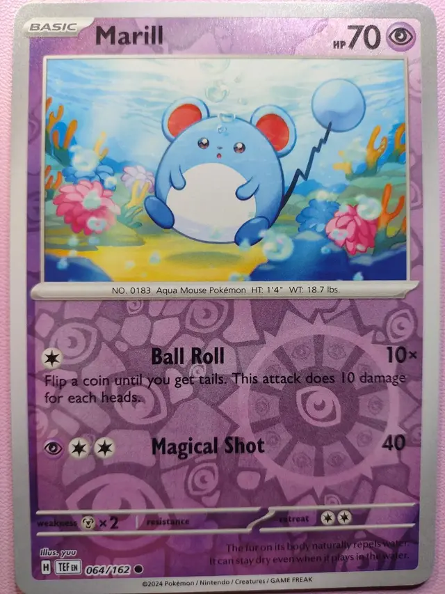 Marill [Reverse Holo] - Pokemon Temporal Forces #64