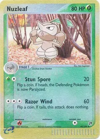 Nuzleaf [Reverse Holo] - Pokemon Sandstorm #49