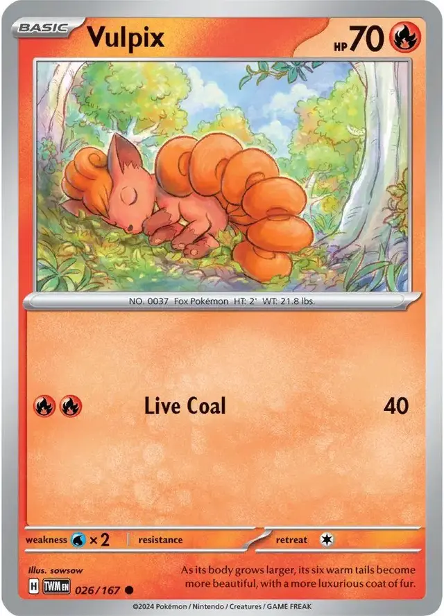 Vulpix - Pokemon Twilight Masquerade #26