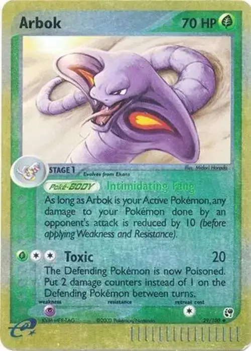 Arbok [Reverse Holo] - Pokemon Sandstorm #29
