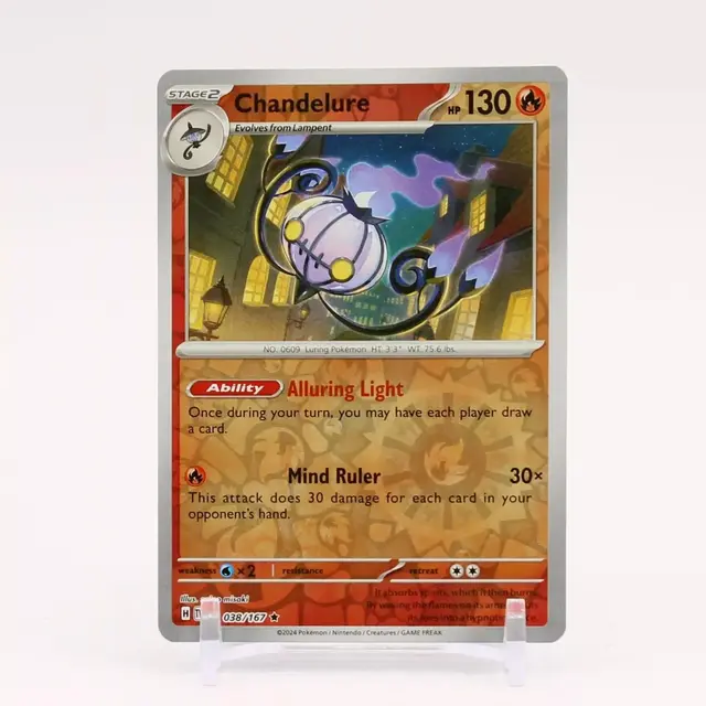 Chandelure [Reverse Holo] - Pokemon Twilight Masquerade #38