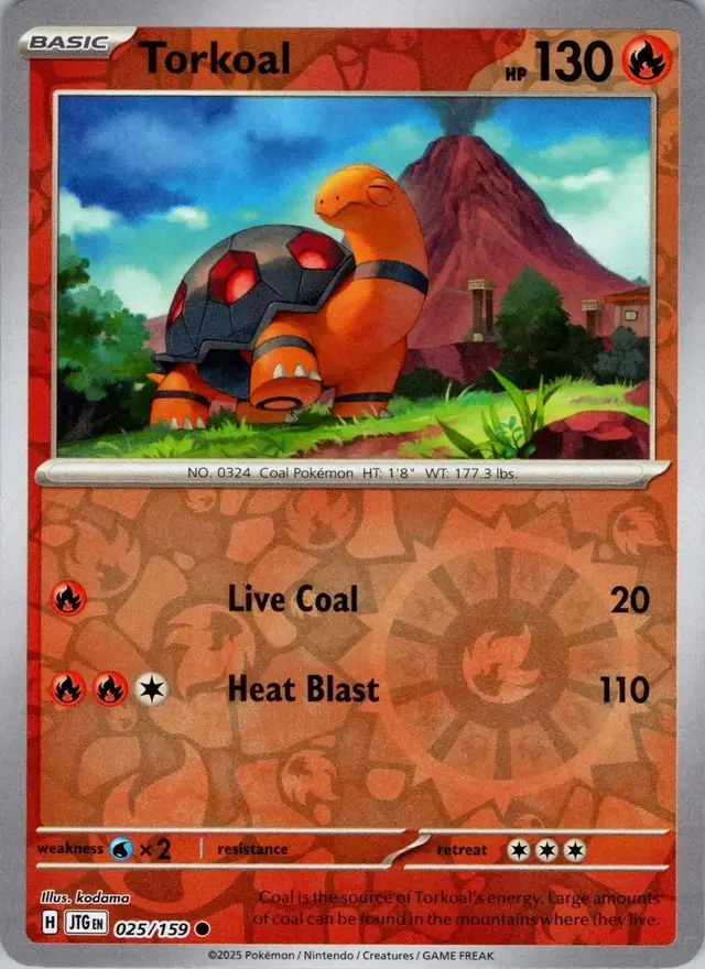Torkoal [Reverse Holo] - Pokemon Journey Together #25