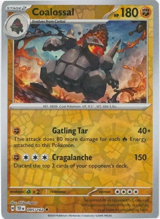 Coalossal [Reverse Holo] - Pokemon Temporal Forces #95