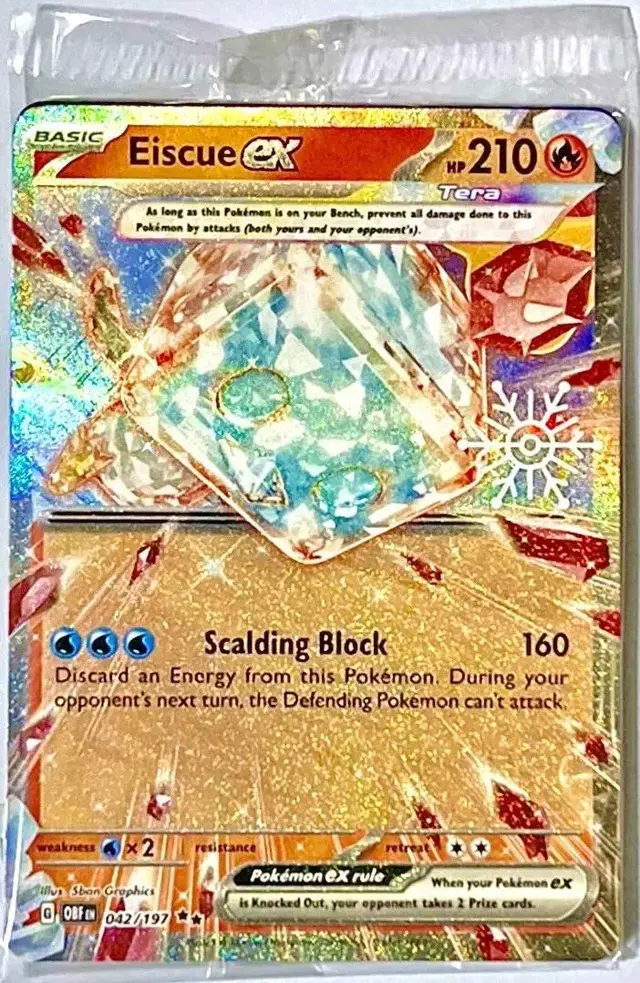 Eiscue Ex [Snowflake Stamp] - Pokemon Obsidian Flames #42
