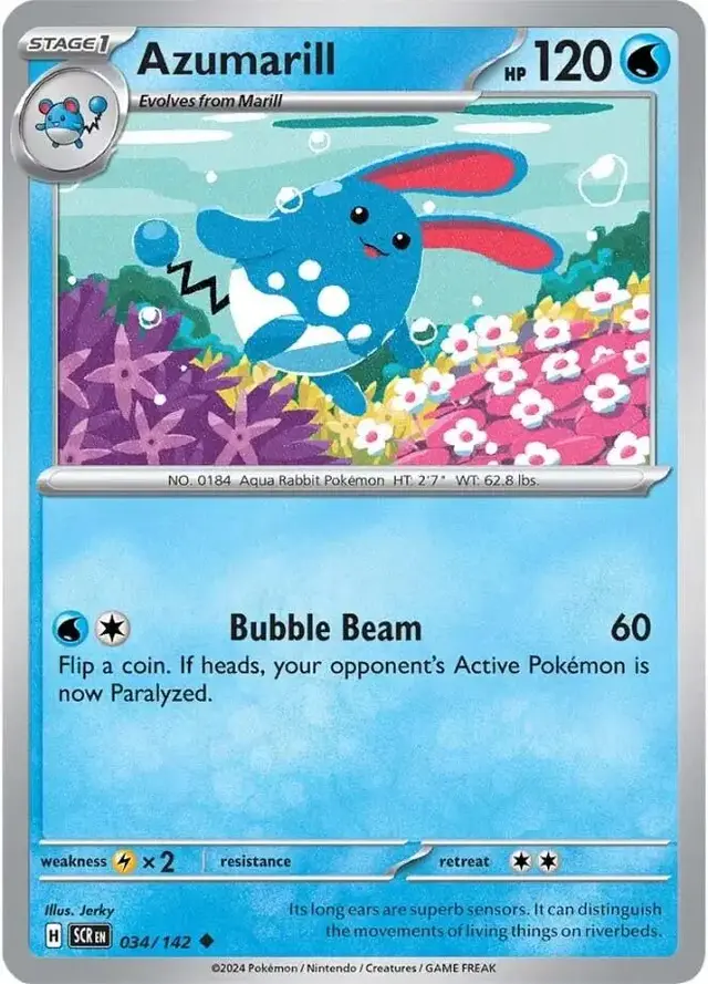 Azumarill - Pokemon Stellar Crown #34