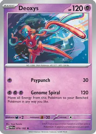 Deoxys [Holo] - Pokemon Paradox Rift #74