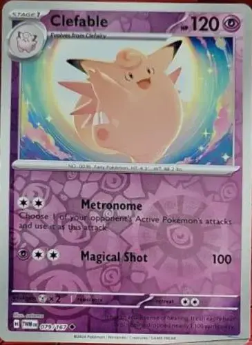 Clefable [Reverse Holo] - Pokemon Twilight Masquerade #79