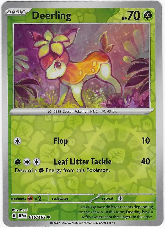 Deerling [Reverse Holo] - Pokemon Temporal Forces #16