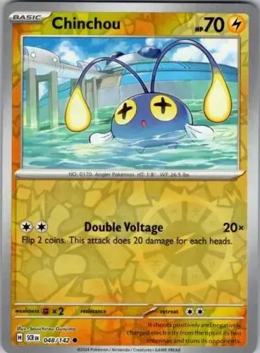 Chinchou [Reverse Holo] - Pokemon Stellar Crown #48