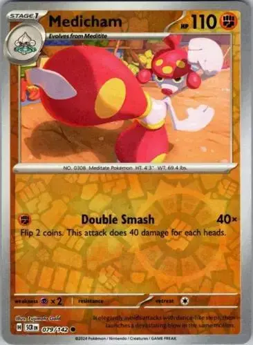 Medicham [Reverse Holo] - Pokemon Stellar Crown #79