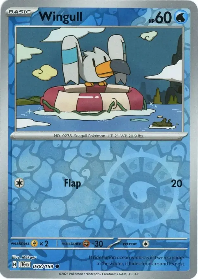 Wingull [Reverse Holo] - Pokemon Journey Together #38
